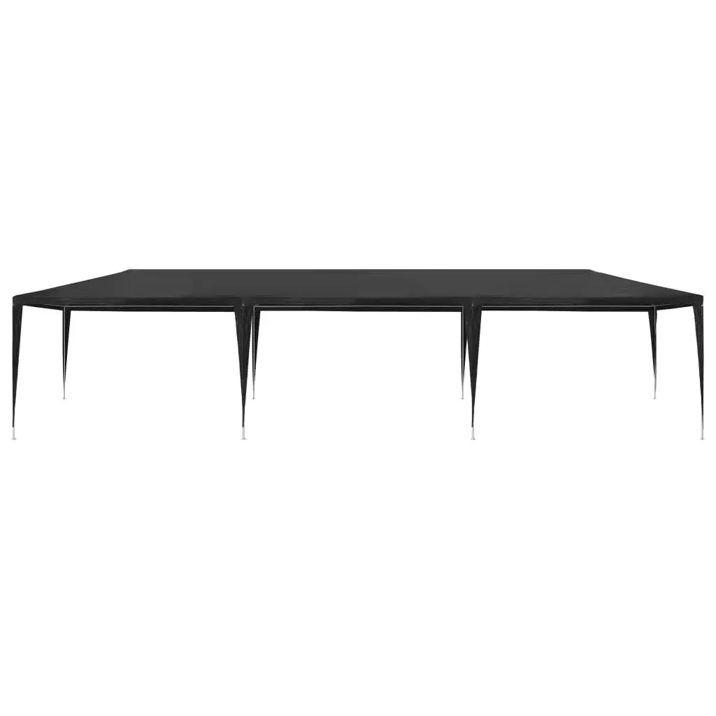 Party Tent Polyethylene 3x9m Anthracite Outdoor Gazebo Canopy Garden Shelter