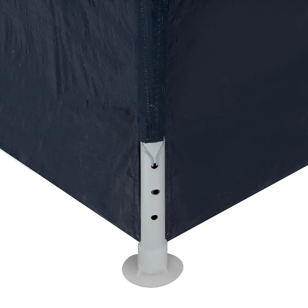 Party Tent Polyethylene 3x3m Blue Outdoor Canopy Gazebo Shelter with Door Panels