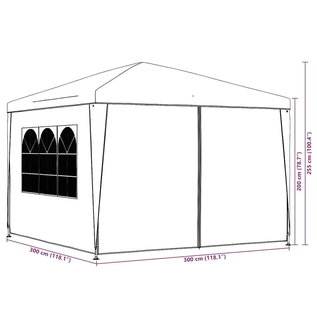 3x3m Tent for Gardens and Outdoor Events