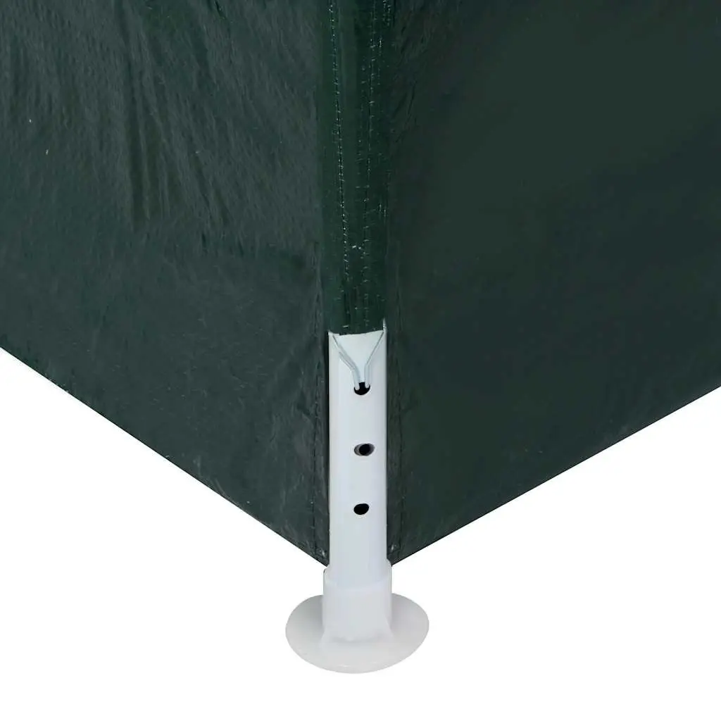 Party Tent 3x3m Green Outdoor Canopy Gazebo with Panels Door Windows Garden