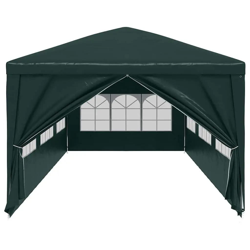 Party Tent Polyethylene 3x9m Green Outdoor Canopy Gazebo Garden Marquee with Side Panels