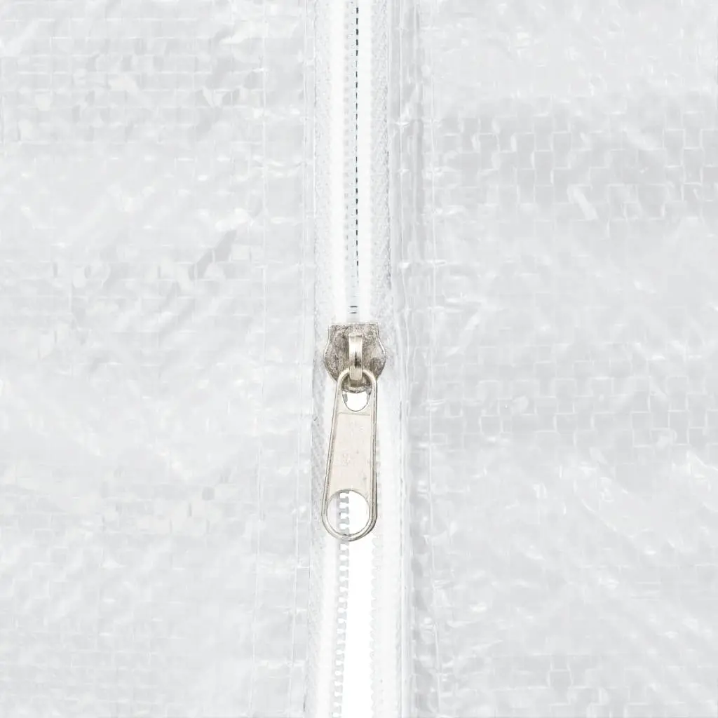 Party Tent Sidewall PE White 2 Pieces with Zipper