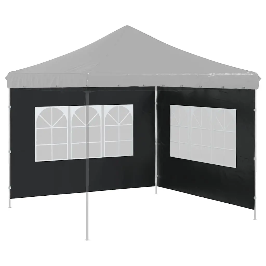 Marquee Tent Sidewall Weather-Resistant 300 x 300 cm Anthracite 2 Piece
