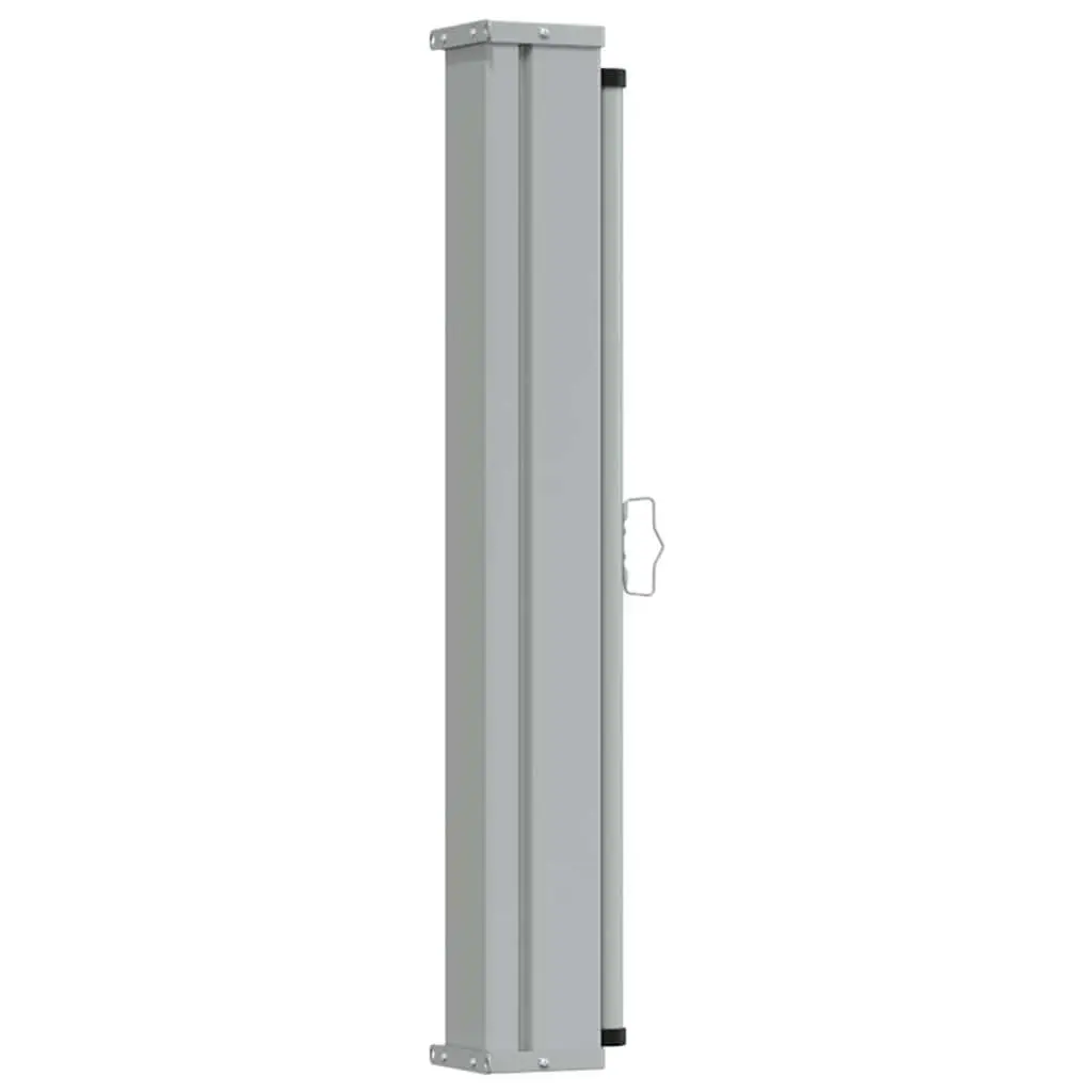 Retractable Side Awning UV Tear Resistant Polyester 100 x 300 cm Black Iron Base