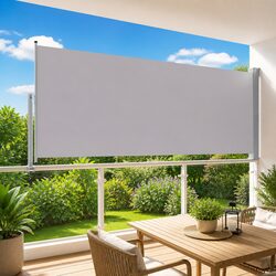Practical Side Awning for Your Patio or Balcony, 140 x 300 cm