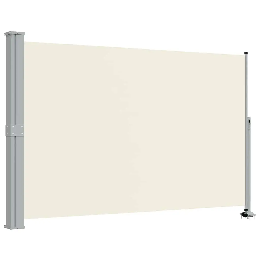 Retractable Side Awning Iron 160 x 300 cm Cream