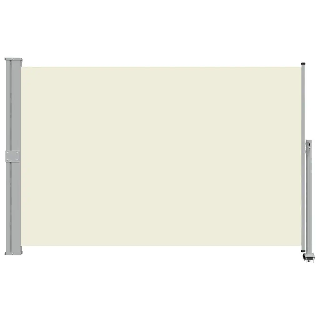 Retractable Side Awning Iron 160 x 300 cm Cream