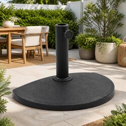 Practical Half Round Base for Your Outdoor Umbrella