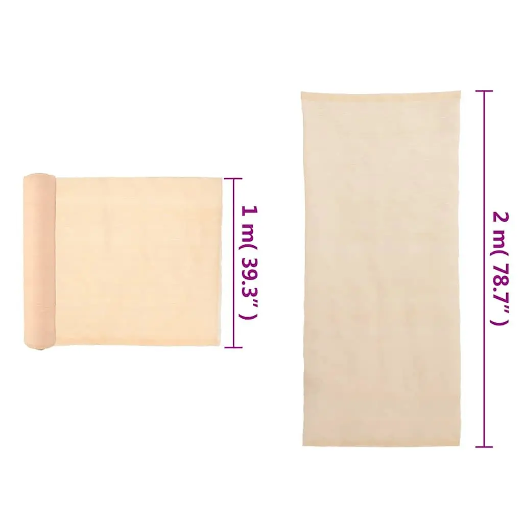 Beige Privacy Shade Net for Home Use 2x25m