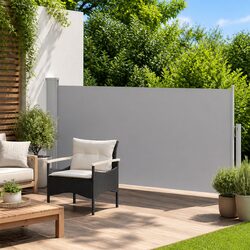 Practical Retractable Side Awning for Garden and Patio
