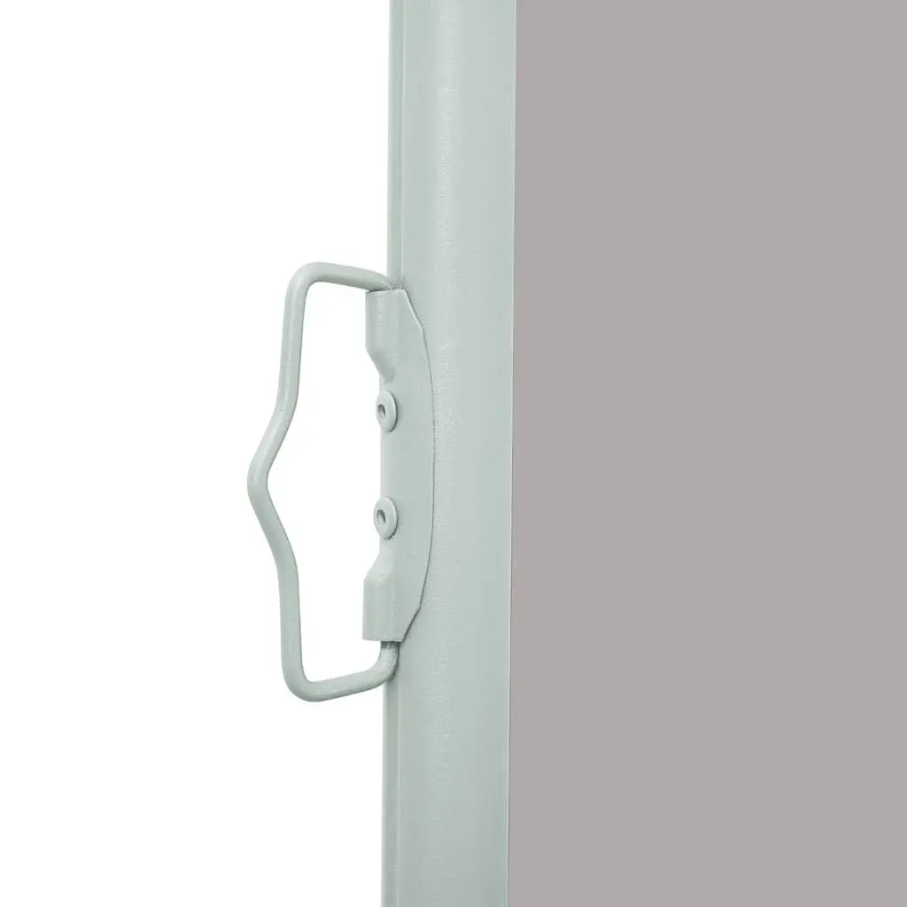 Retractable Awning Grey 140x300cm UVproof Tearresistant Polyester Outdoor Privacy Screen