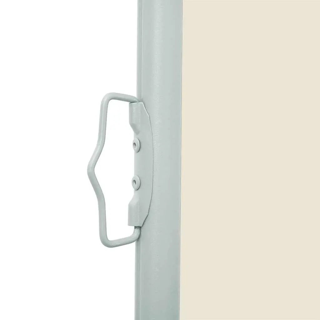 Retractable Side Awning UV-proof Tear-resistant Water-resistant Polyester 117x314cm Cream