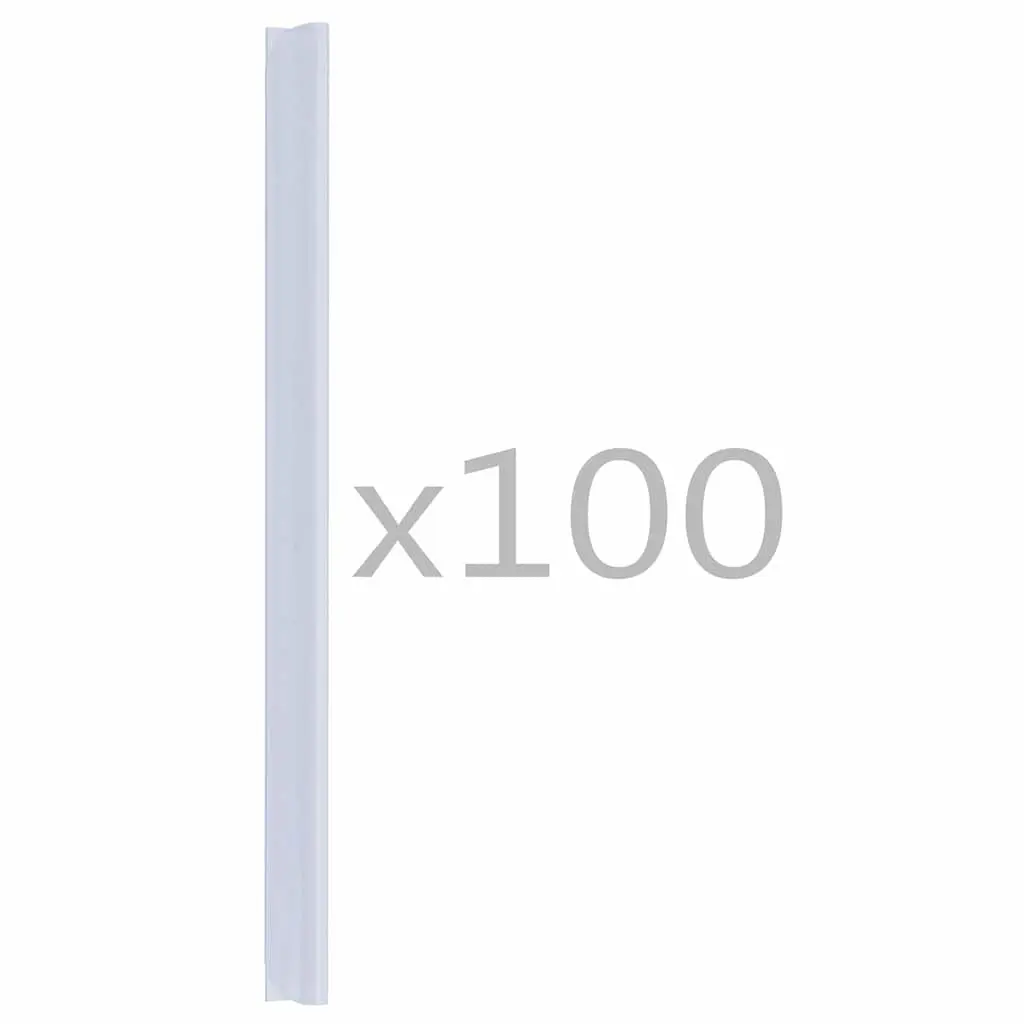 100 Count PVC Transparent Fence Strip Clips