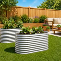 Spacious Raised Garden Bed 160x80x81 cm for Your Outdoor Space
