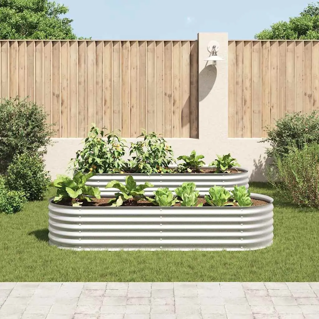 Raised Garden Bed 240x80x44 cm for Home Use
