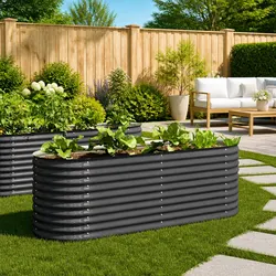 Functional 240x80x81 cm Garden Raised Bed for Various Spaces