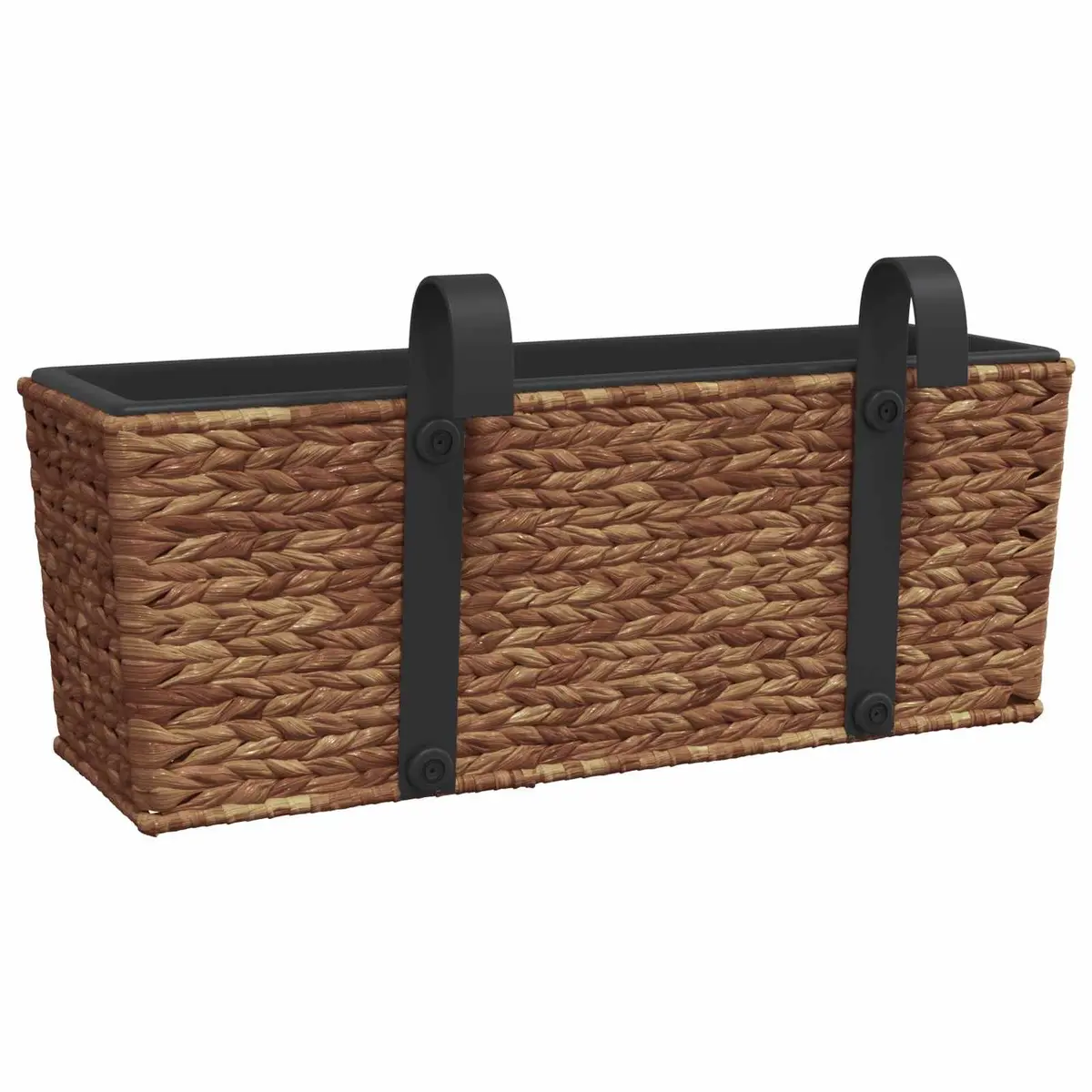 Water Hyacinth Planters 2 Pcs Brown Indoor Plant Pots Removable Containers Set