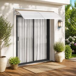 Practical Grey Door Canopy 200x100cm for Various Uses