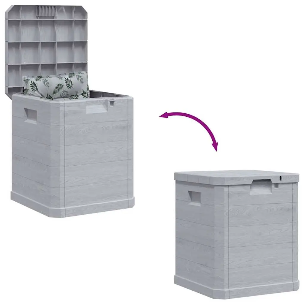 90L Garden Storage Box in Grey