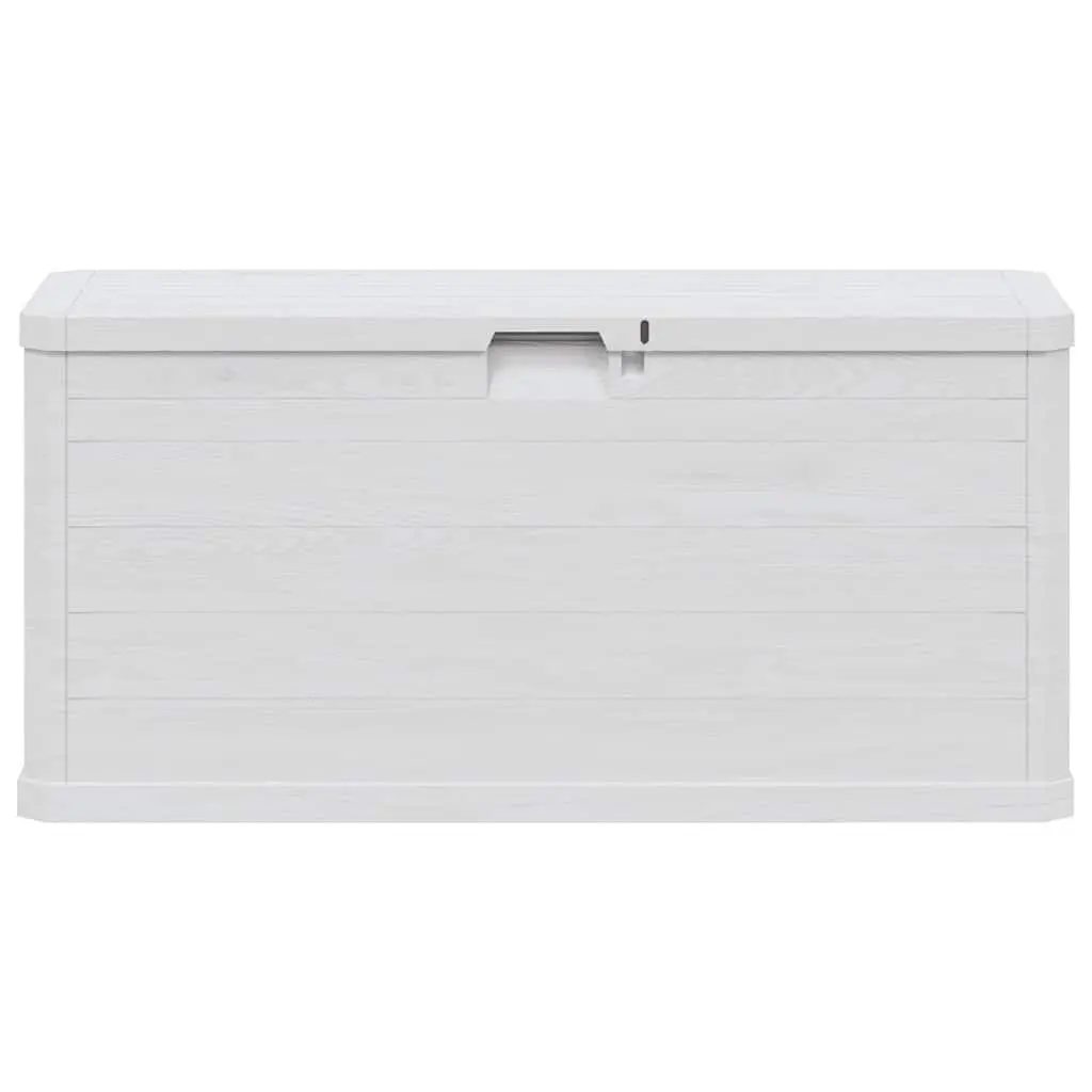 Garden Storage Box Plastic 280L Grey Weatherproof Outdoor Container