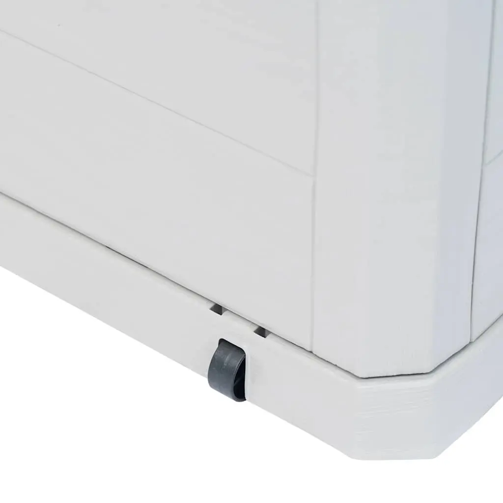 Garden Storage Box Plastic 280L Grey Weatherproof Outdoor Container