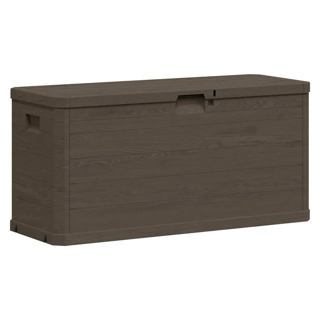 Garden Storage Box Plastic 280L Brown