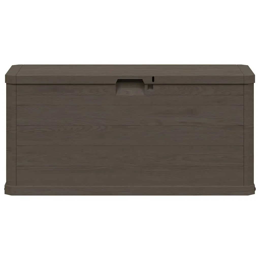 Garden Storage Box Plastic 280L Brown