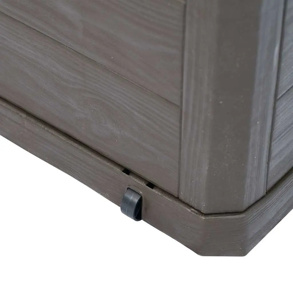 Garden Storage Box Plastic 280L Brown