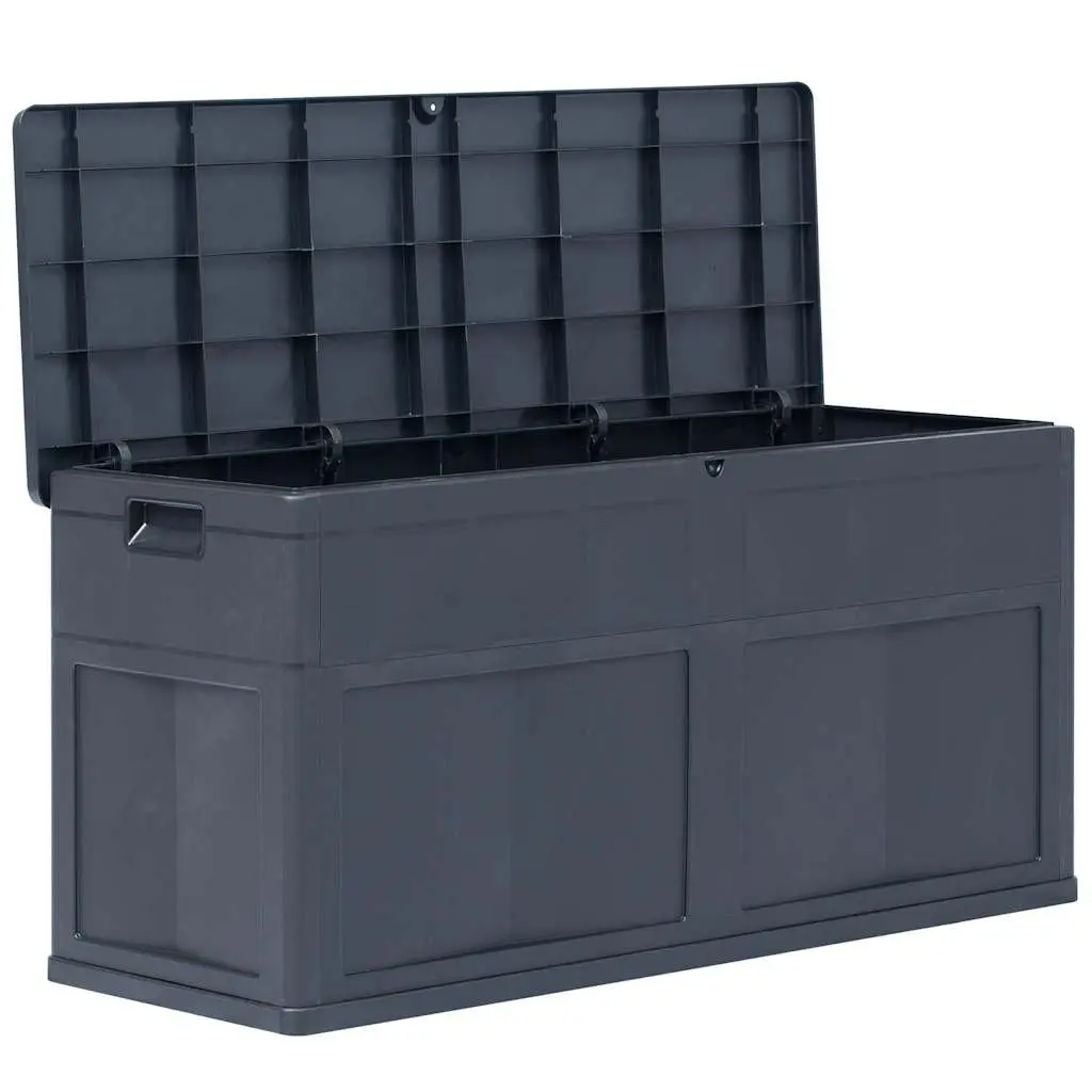 320L Black Storage Box for Home Organization