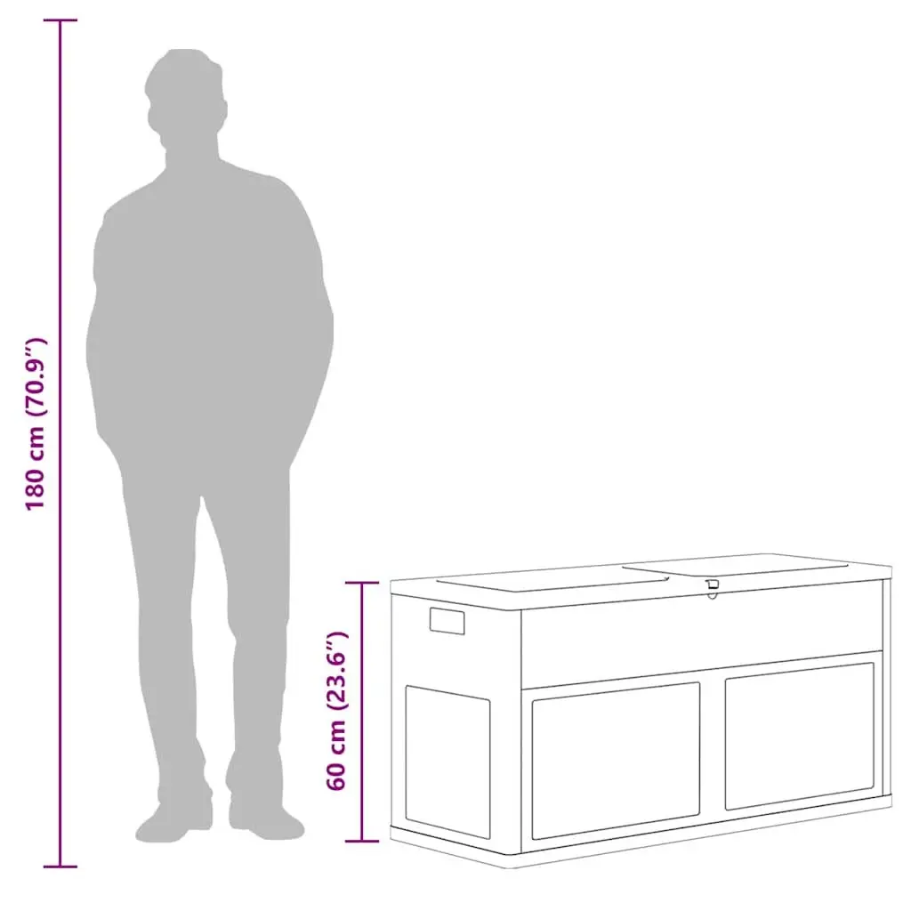 320L Storage Box for Garden and Home Use