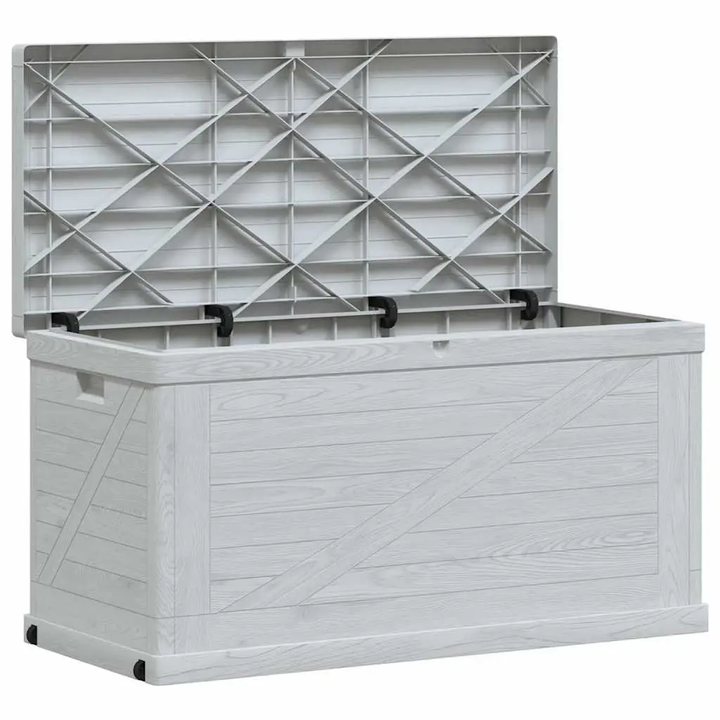 Garden Storage Box Weather Resistant Plastic 420L Grey