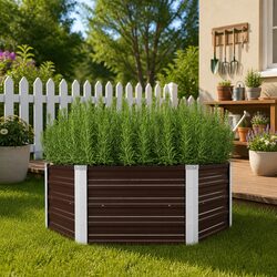 Practical Hexagon Raised Garden Bed for Any Outdoor Area