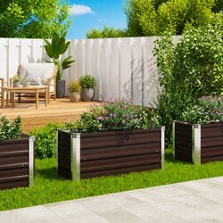 Versatile 100x40x45cm Garden Raised Bed for Any Surface