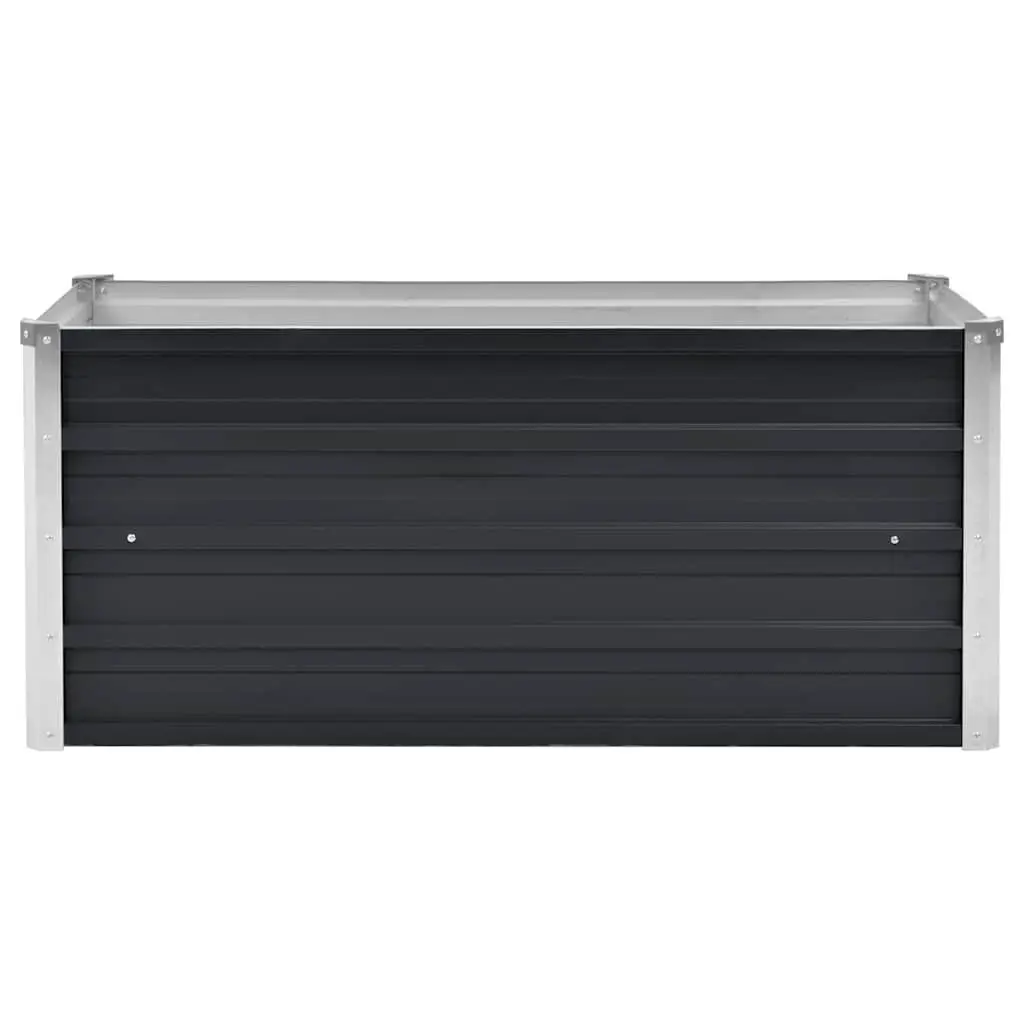 Raised Garden Bed Planter Galvanised Steel 100 x 40 x 45 cm Anthracite