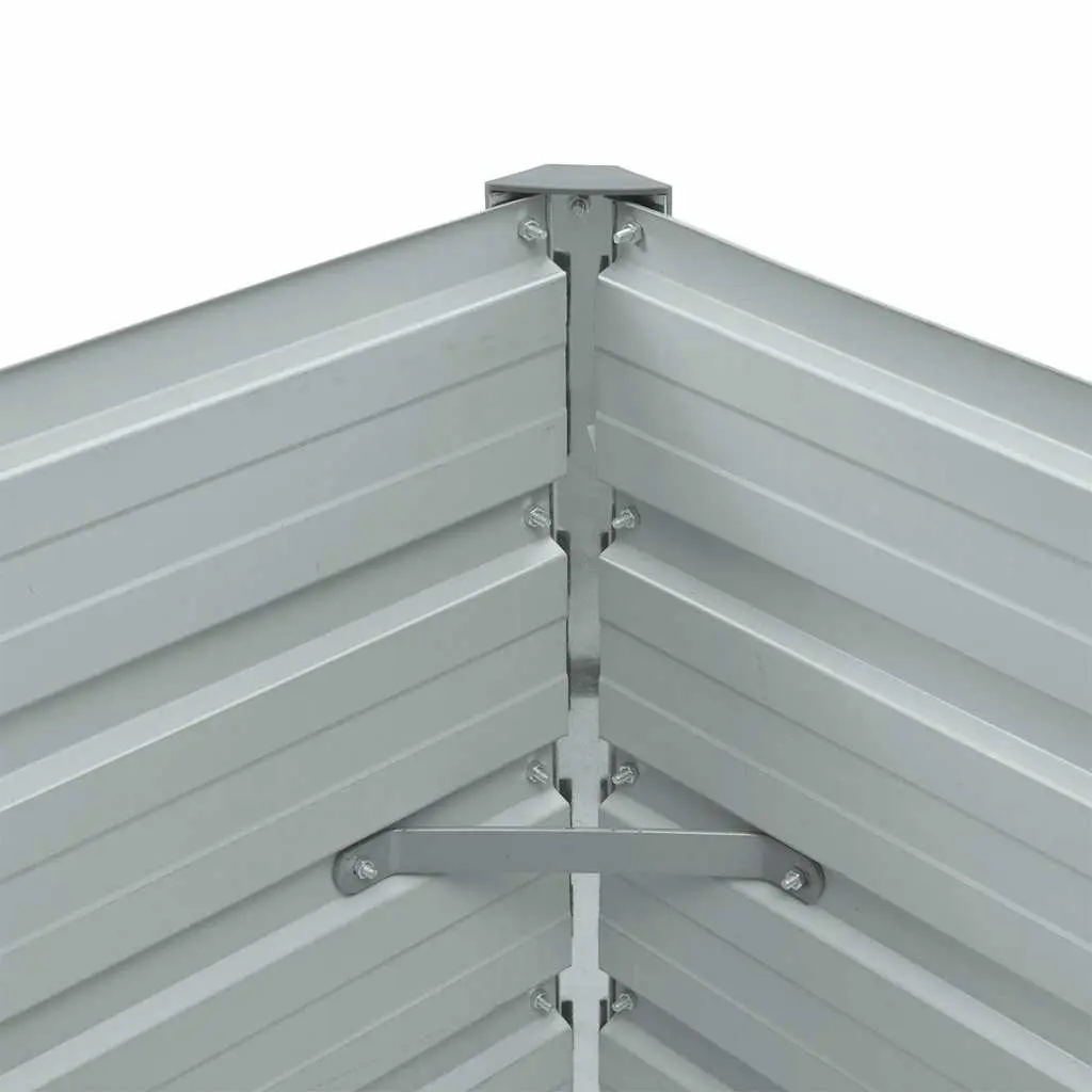 Raised Garden Bed Planter Galvanised Steel 100 x 40 x 45 cm Anthracite