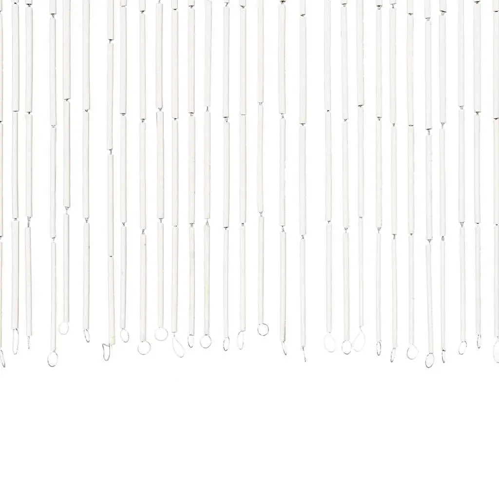 Bamboo Insect Door Curtain 90x200 cm Multicolour Privacy Screen with Leaf Print for Apartments Bars Patios and Balconies