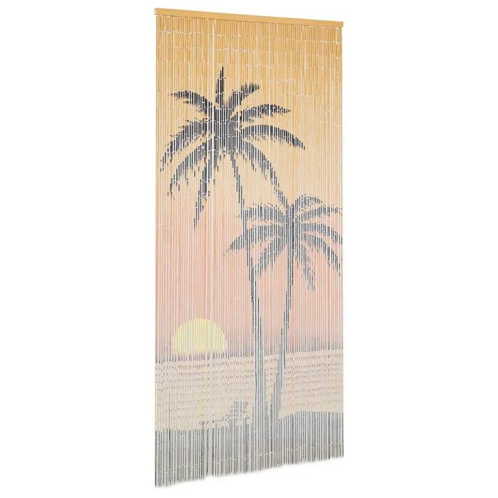 Bamboo Insect Door Curtain 90 x 200 cm Multicolour