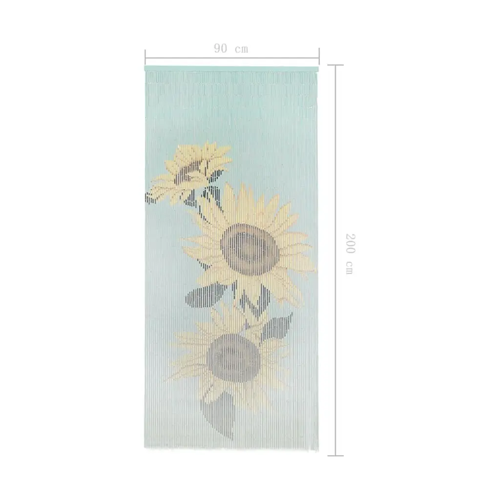 Insect Door Curtain Bamboo 90x200 cm Multicolour Fly Mosquito Screen