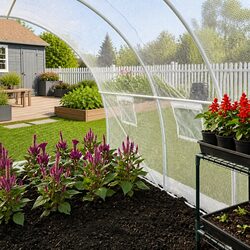 Practical Greenhouse with Ventilation for Hobby Gardening