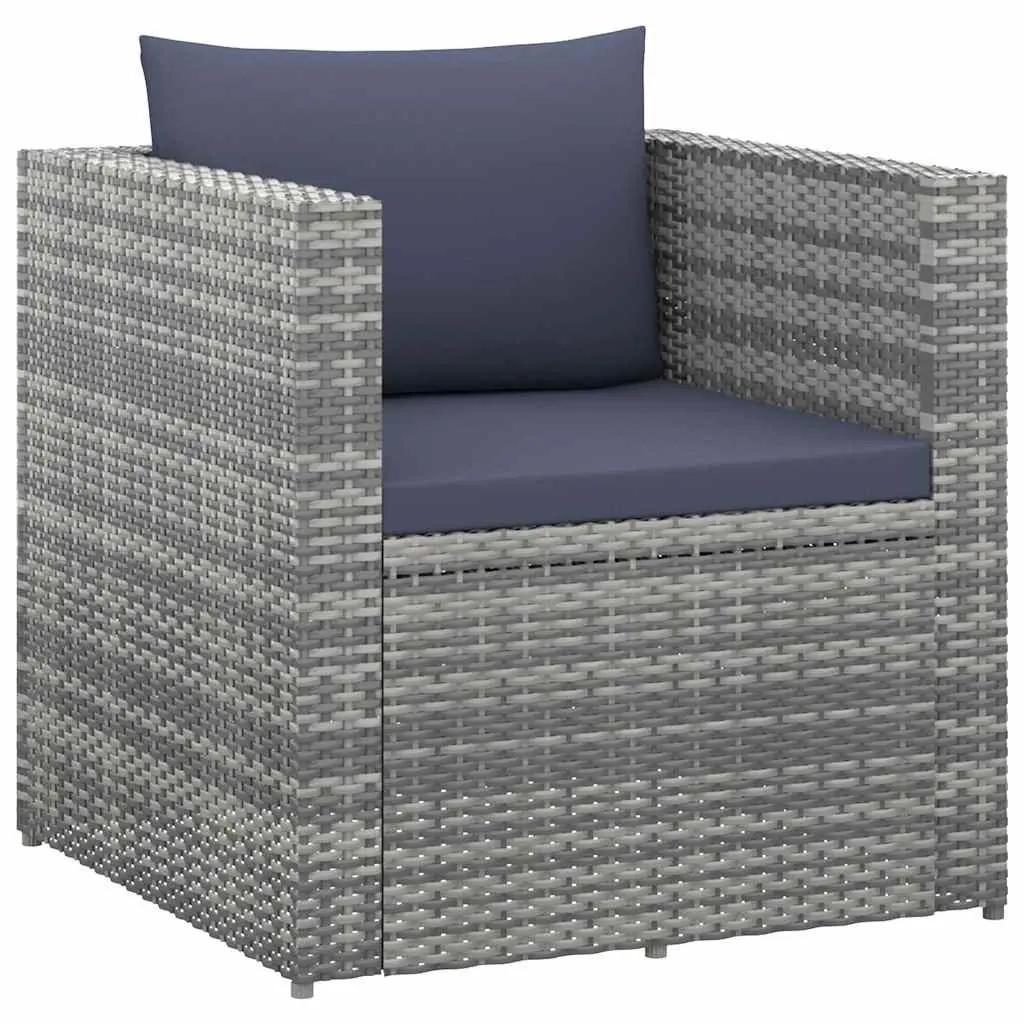 Garden Lounge Set 4 Piece Poly Rattan Outdoor Furniture Sofa Armchair Coffee