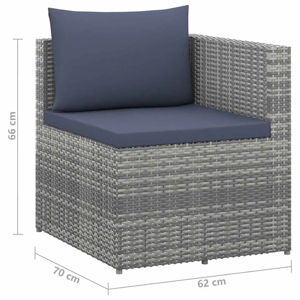 Garden Lounge Set 4 Piece Poly Rattan Outdoor Furniture Sofa Armchair Coffee