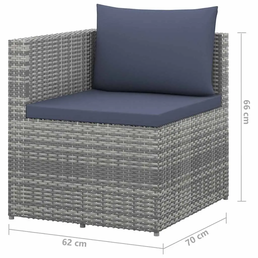 Garden Lounge Set 4 Piece Poly Rattan Outdoor Furniture Sofa Armchair Coffee