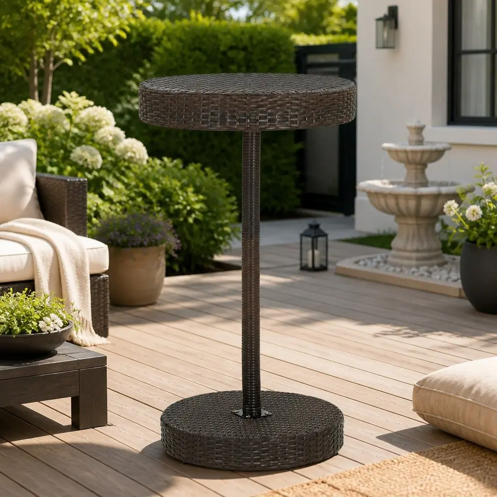 Outdoor Brown Garden Table for Various Uses