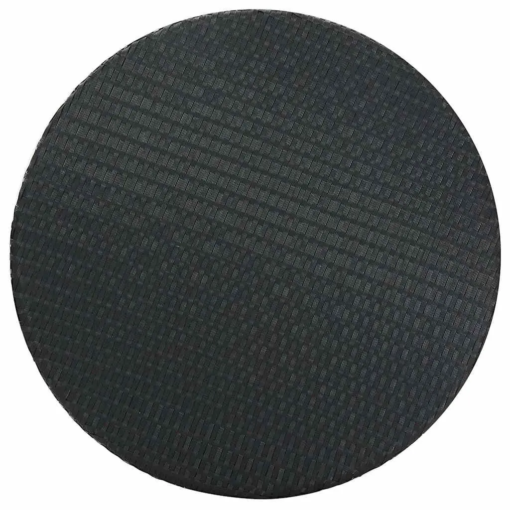 Black Poly Rattan Patio Table for Entertaining