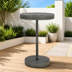 Practical Grey Rattan Table for Your Outdoor Gatherings