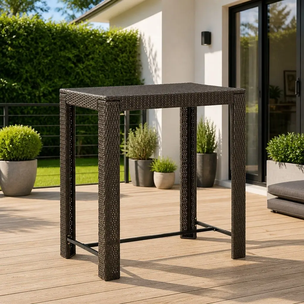 Brown Bar Table for Outdoor Gatherings
