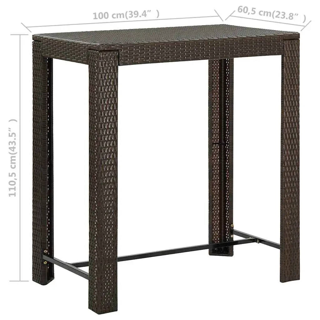 Brown Bar Table for Outdoor Gatherings