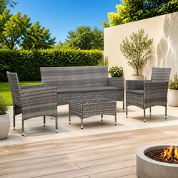 Ideal 4-Piece Lounge Set for Outdoor Living