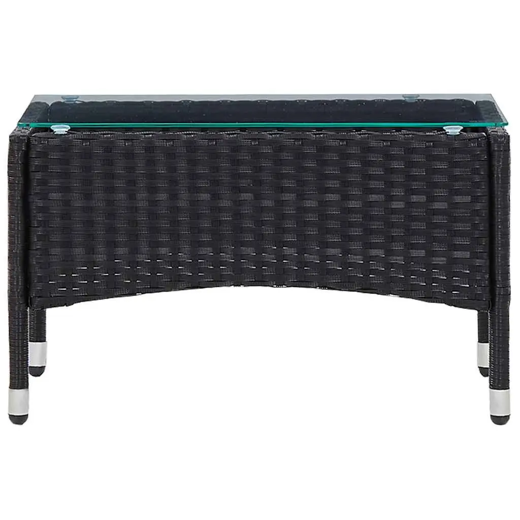 Black Rattan Coffee Table for Various Uses