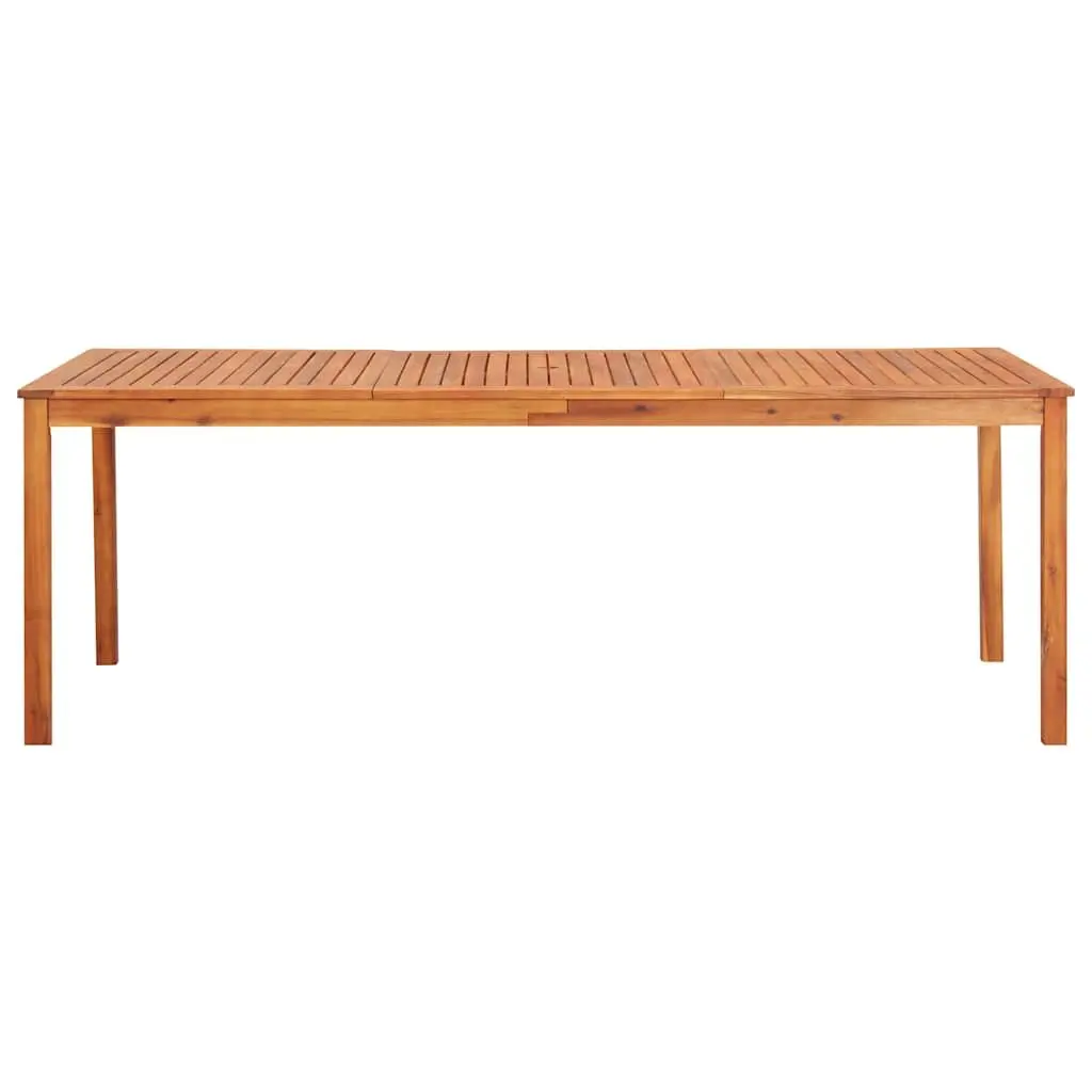 Solid Acacia Wood Garden Dining Table Outdoor Patio Furniture Brown 215x90x74cm